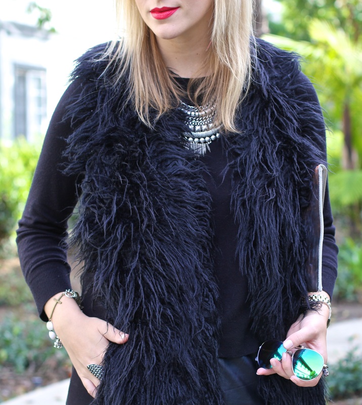 Cabi faux hot sale fur vest